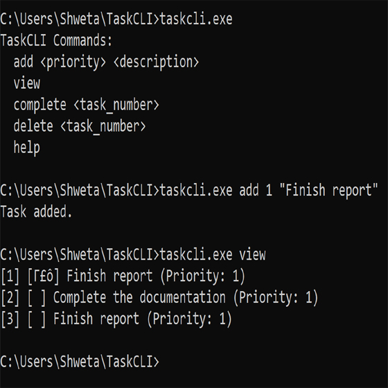 TaskCLI